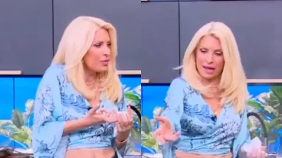 Ελένη Μενεγάκη: Τόλμησε το πιο κοντό μπλουζάκι που έχει βάλει τα τελευταία χρόνια - Πιο επίπεδη από ποτέ η κοιλιά της παρουσιάστριας