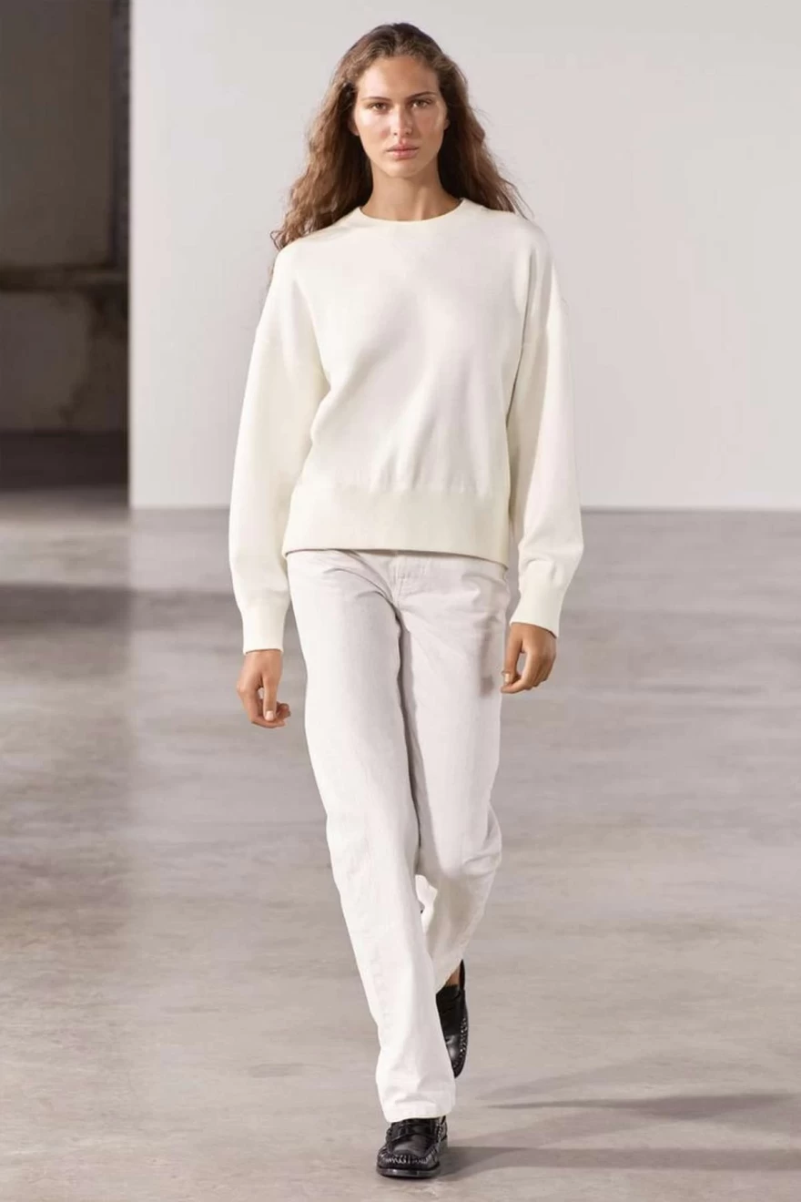 white denim zara