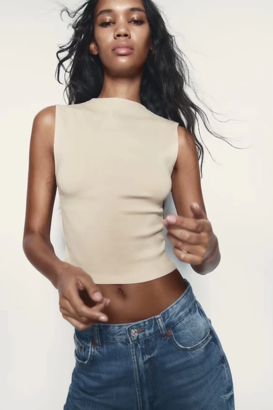 crop top zara