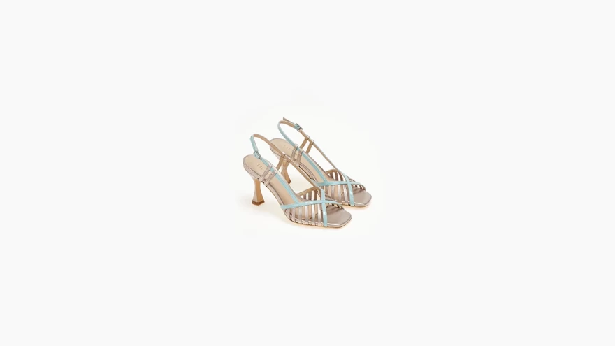 μεταλλιζέ πέδιλα dore shoes