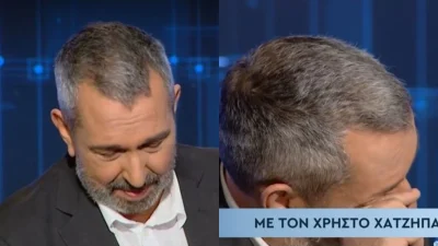 Χρήστος Χατζηπαναγιώτης: Ξέσπασε σε κλάματα στο πλατό του Ενώπιος Ενωπίω - «Η Δανάη μας, το παιδί μας»