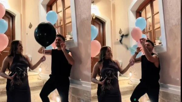 Ανδρομάχη - Γιώργος Λιβάνης: Βίντεο από το gender reveal - Αυτό είναι το φύλο του μωρού που περιμένουν