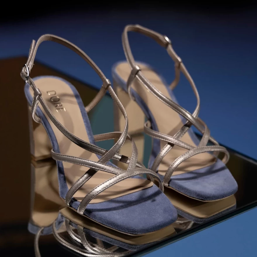 μεταλλιζέ πέδιλα doreshoes.gr