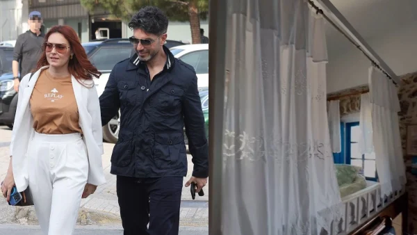 Πάσχα – Η Βρισηίδα Ανδριώτου με τον Σπύρο Μαρτίκα μας ξεναγούν στο δωμάτιό τους στην Κάλυμνο: Δίπλα στη θάλασσα και με... νυφικό κρεβάτι