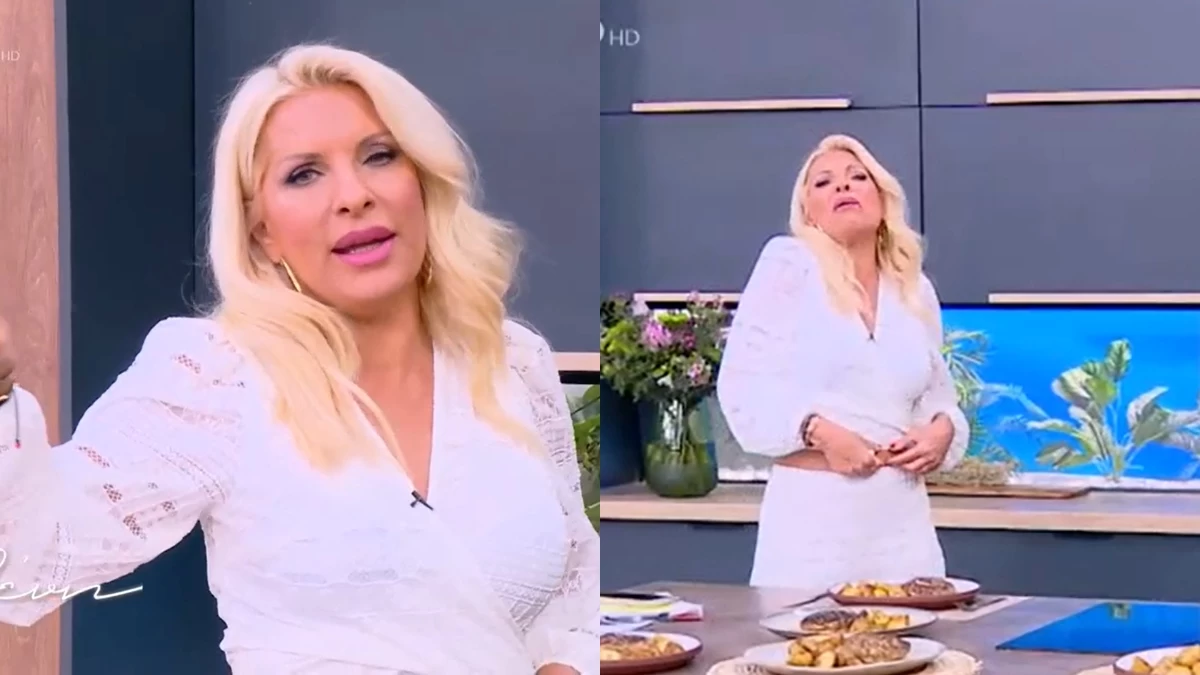 Ελένη Μενεγάκη: «Θέλω να βγάλω λίγη κοιλίτσα...» - Με παραπονιάρικη διάθεση για τα κιλά της στον αέρα του MEGA