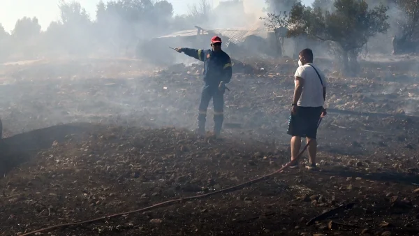 Φωτιά στον Ασπρόπυργο - Πάνω από 40 πυροσβέστες στο σημείο