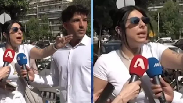 Super Κική: «Είστε τρελοί! Bρείτε μια κανονική δουλειά» - Η "επίθεση" στους δημοσιογράφους έξω από την Ευελπίδων