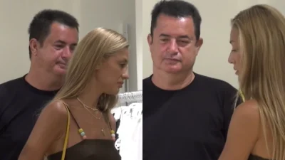 Ατζούν Ιλιτζαλί: Με την καλλονή και κατά 30 χρόνια μικρότερη σύντροφό του στα Ματογιάννια - Την περίμενε πάνω από μία ώρα να ψωνίσει
