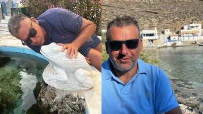 Γιώργος Λιάγκας: Με νησιώτικη αισθητική, τεράστια ψηφιδωτή πισίνα και πέτρα - Το Κυκλαδίτικο εξοχικό του στην Τήνο