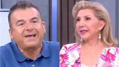 Η Λίτσα Πατέρα και ο Γιώργος Λιάγκας στο πλατό του πρωινού