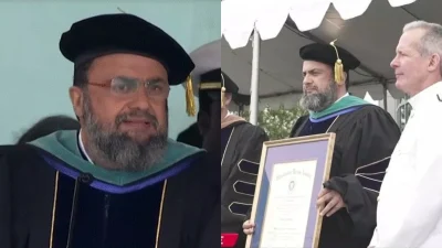 Βαγγέλης Μαρινάκης: Αναγορεύτηκε Επίτιμος Διδάκτωρ - Πλάνα από την τελετή αποφοίτησης