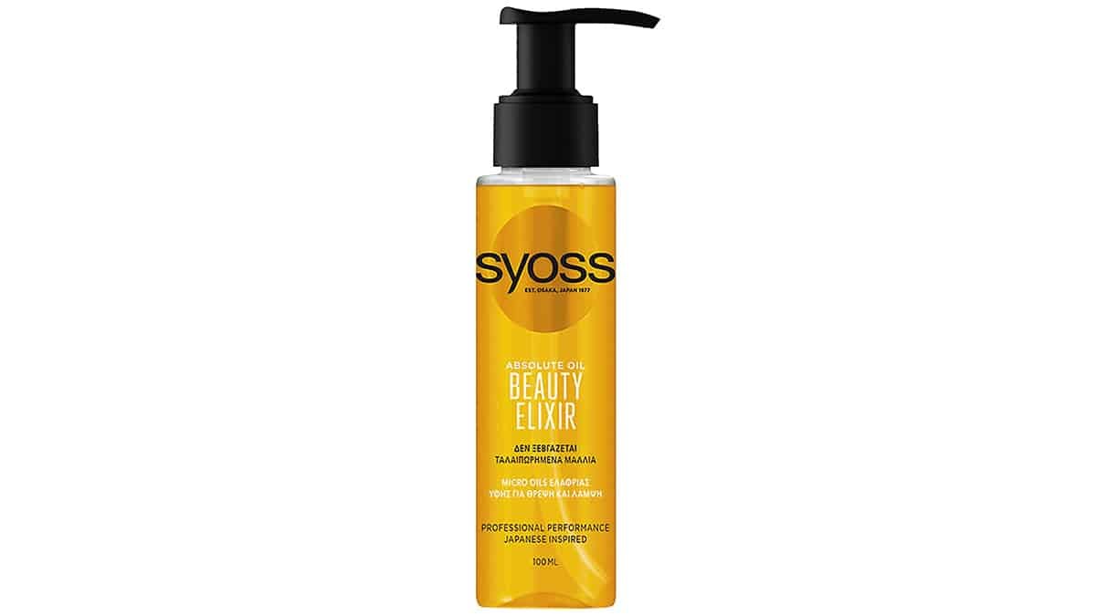 Λάδι για ταλαιπωρημένα μαλλιά, Beauty Elixir, Absolute Oil, Syoss, €8,31