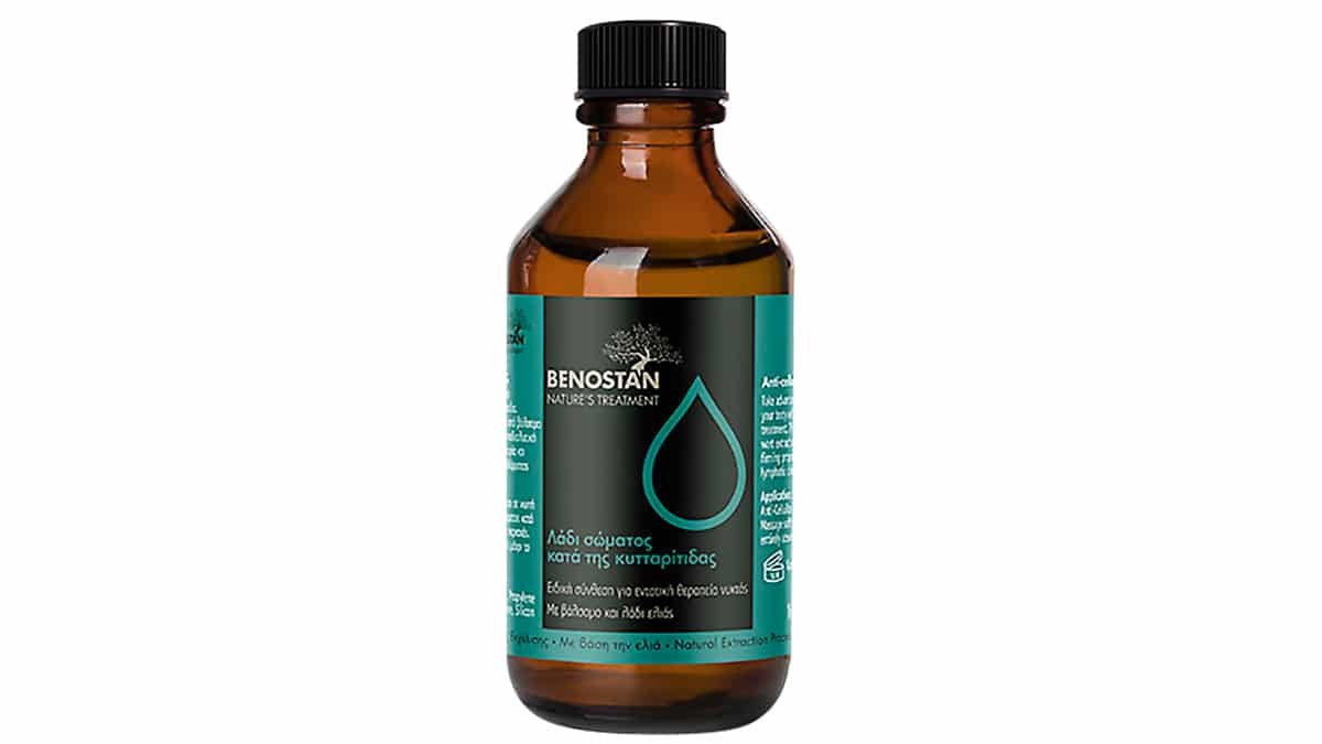 Λάδι σώματος κατά της κυτταρίτιδας, Nature's Treatment, Benostan (στα Φαρμακεία)
