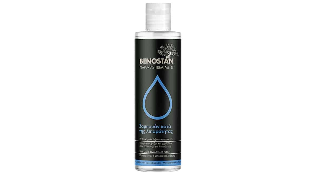 Σαμπουάν κατά της λιπαρότητας, Nature's Treatment, Benostan, €7,80 (στα Φαρμακεία)