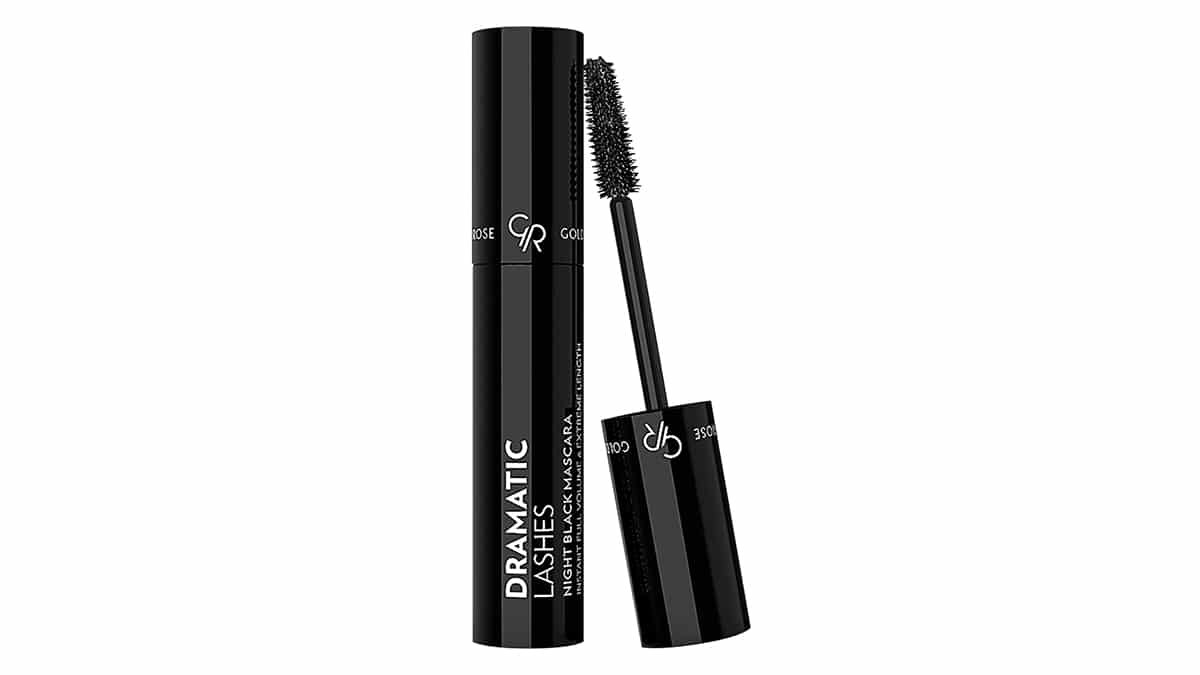 Μαύρη μάσκαρα για όγκο, μήκος & διαχωρισμό, Dramatic Lashes Night Black Mascara, Golden Rose, €4,40 - www.londessa.gr