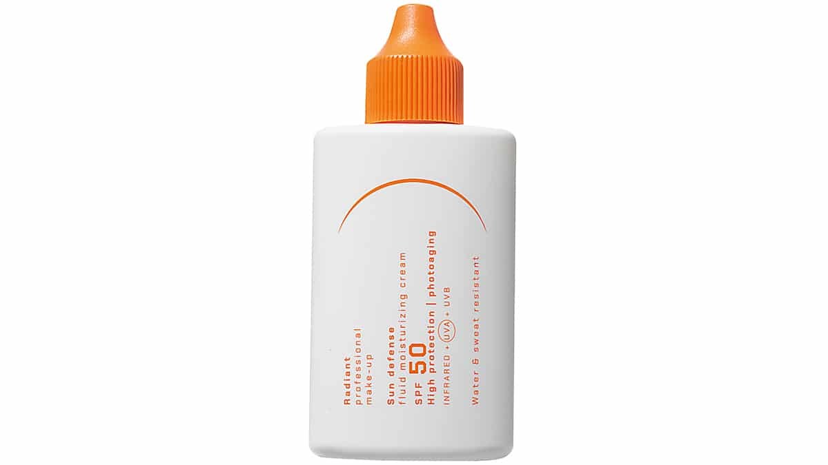 Αντηλιακή κρέμα προσώπου, Sun Defense, Fluid Moisturizing Cream SPF50, Radiant professional make-up