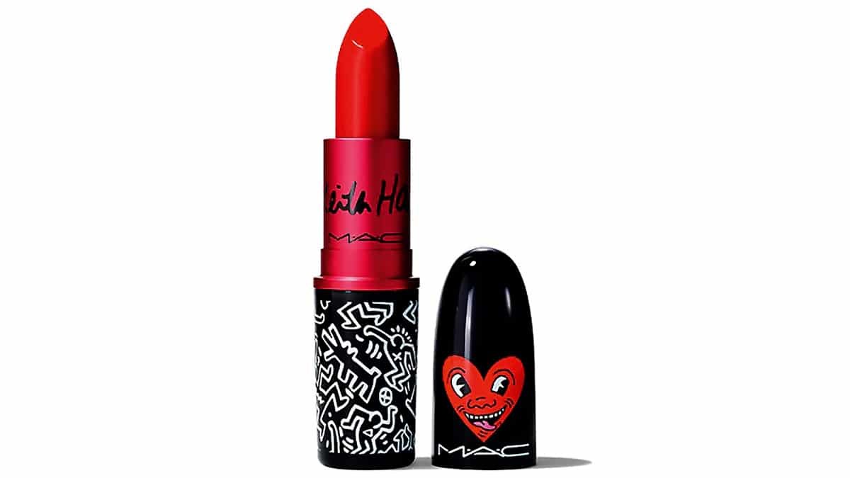 Συλλεκτικό κραγιόν, Viva Glam X Keith Haring, Red Haring, MAC Cosmetics
