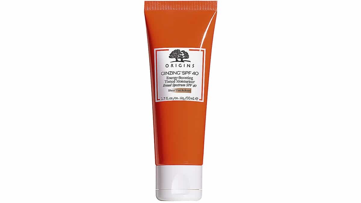 Eνυδατική κρέμα, με ελαφρύ χρώμα & SPF40, GinZing, Energy-Boosting Tinted Moisturizer, Origins