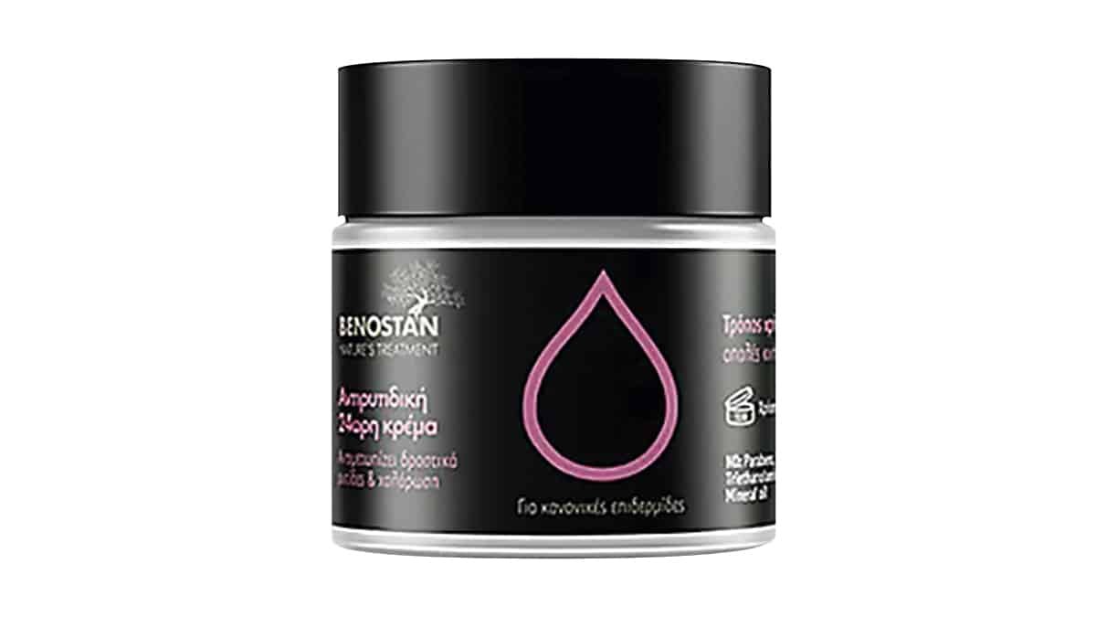 24ωρη αντιρυτιδική κρέμα προσώπου, Nature's Treatment, Benostan, €26,80 (στα Φαρμακεία)