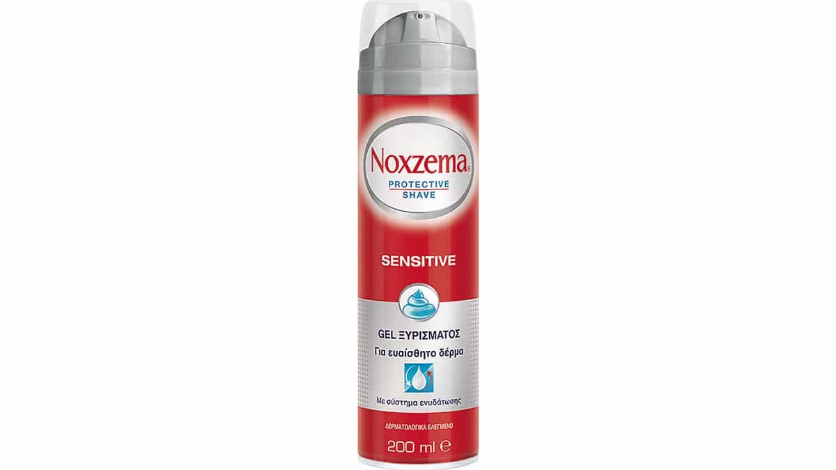 Τζελ ξυρίσματος για το ευαίσθητο δέρμα, Protective Shave, Sensitive, Noxzema