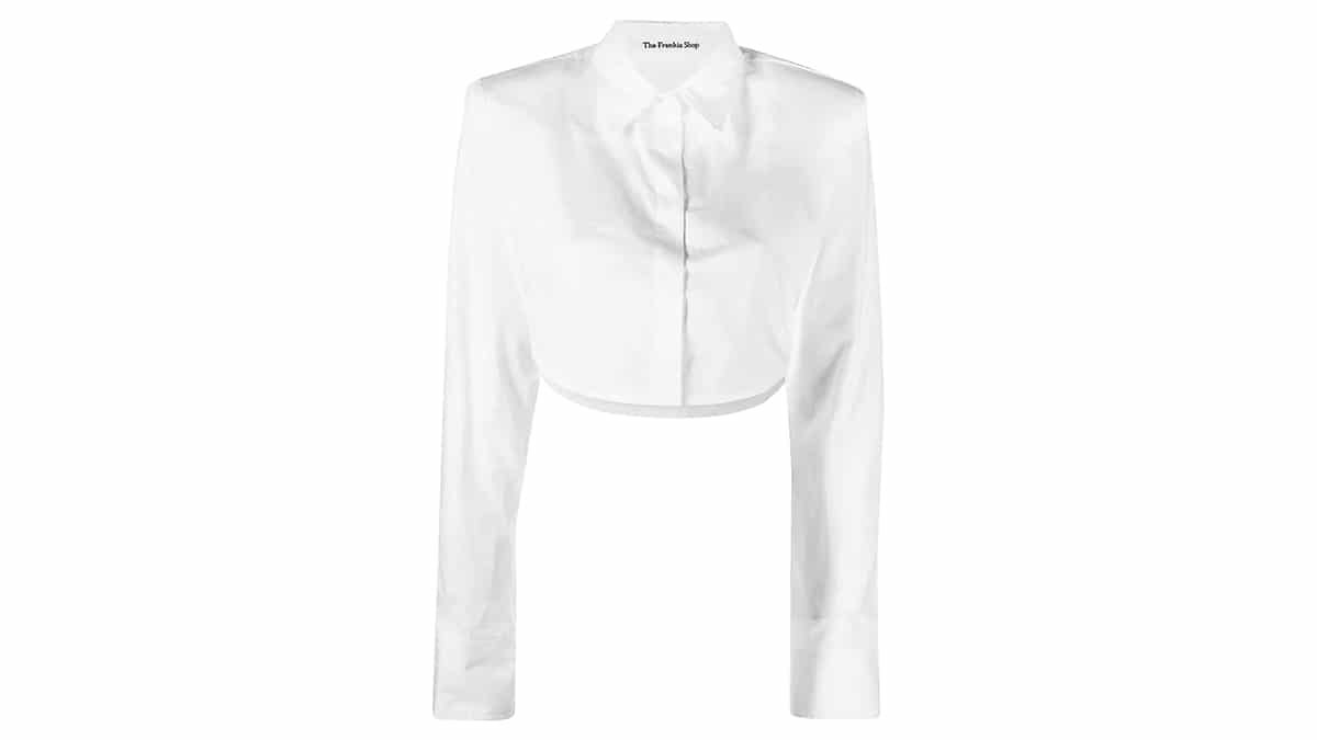 Crop πουκάμισο, Frankie Shop, lyst.com