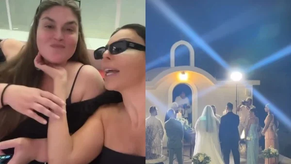 Κέλλυ Κελεκίδου: Πάντρεψε την αδερφή της - Οι φωτογραφίες με το κατάλευκο νυφικό και τον γαμπρό στο πλευρό της