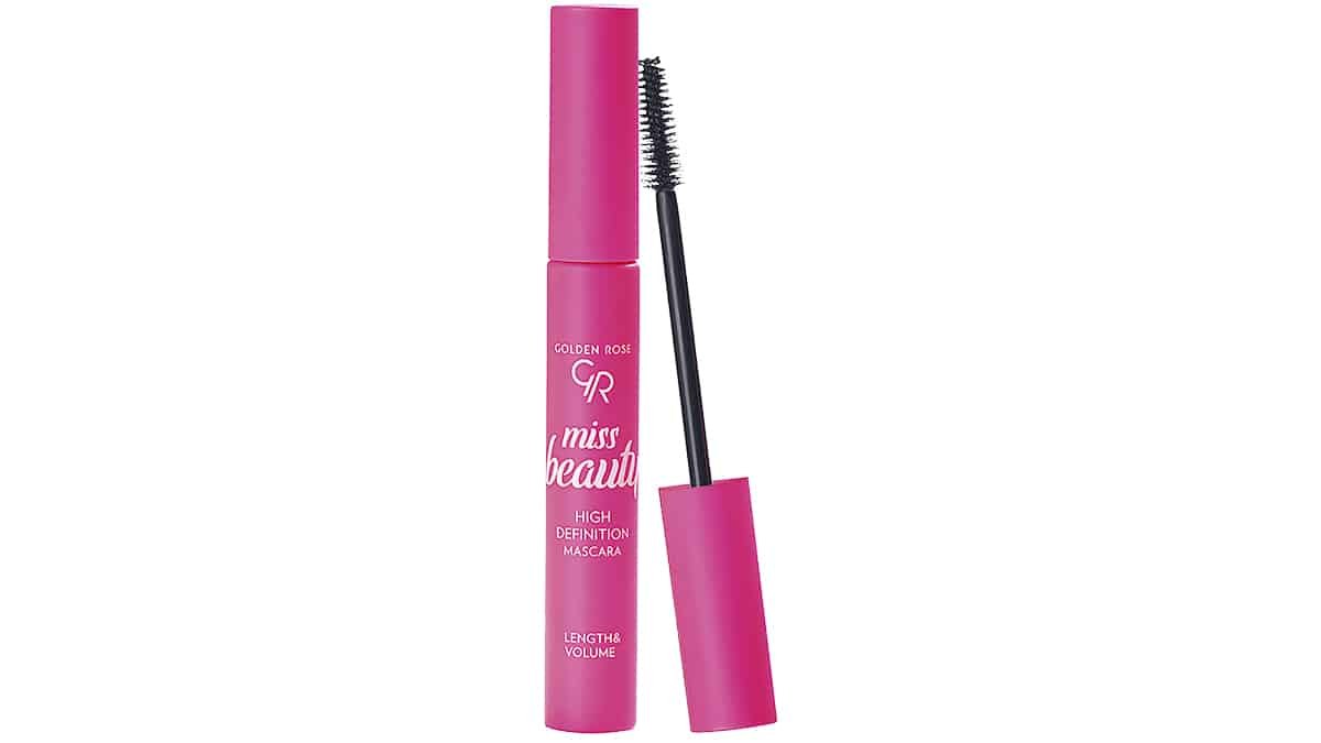 Μαύρη μάσκαρα για όγκο & μήκος, Miss Beauty, High Definition Mascara Black, Golden Rose, €4 (londessa.gr)