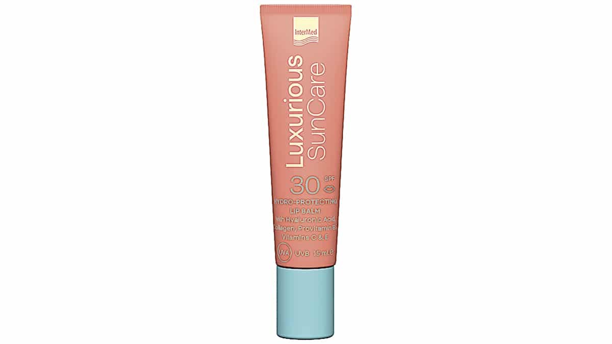 Αντηλιακή προστασία για τα χείλη, Luxurious, SunCare SPF30, Hydro-Protecting Lip Balm, InterMed (σε φαρμακεία & σε επιλεγμένα καταστήματα λιανικής από την InterMed)