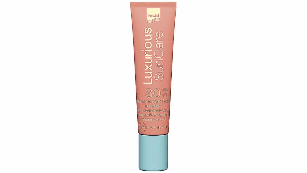Αντηλιακή προστασία για τα χείλη, Luxurious Sun Care, Hydro-Protecting Lip Balm SPF30, InterMed (στα Φαρμακεία από την InterMed)