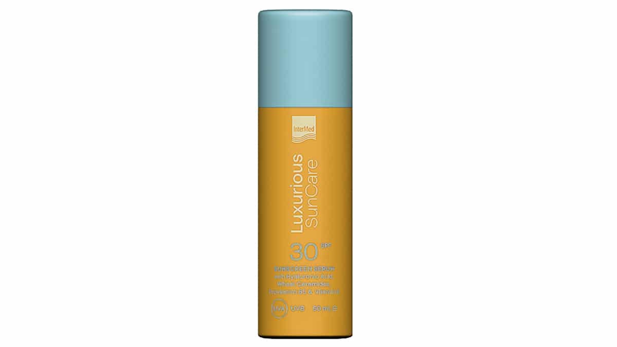 Αντηλιακός ορός με αντιρυτιδική δράση, Luxurious, SunCare Sunscreen Face Serum SPF30, InterMed (στα Φαρμακεία από την InterMed)