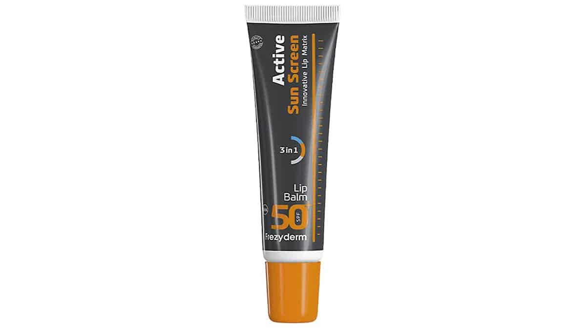 Αντηλιακό χειλιών, Active Sun Screen Lip Balm SPF50+, Frezyderm, €7,08 (στα Φαρμακεία)