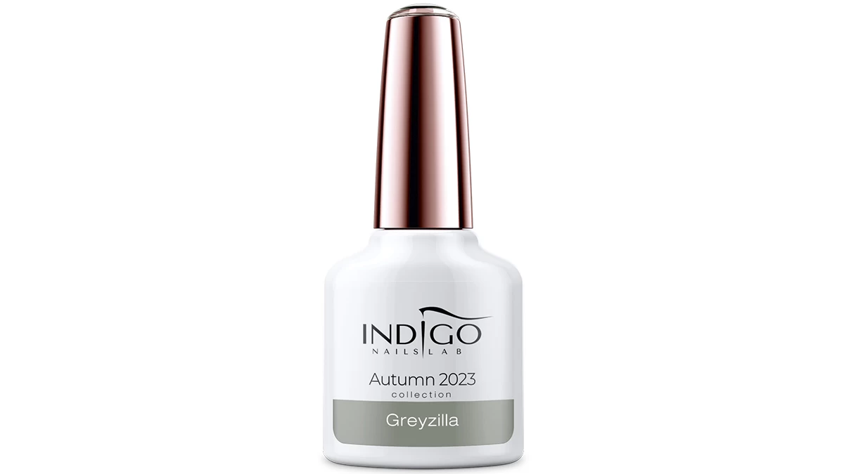 Βερνίκι για ημιμόνιμο μανικιούρ, Autumn Collection 2023, Greyzilla, Indigo Nails Lab (indigo-nails.gr)