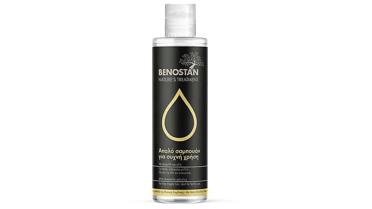 Απαλό σαμπουάν για συχνή χρήση, Nature's Treatment, Benostan, €8,20 (στα Φαρμακεία)