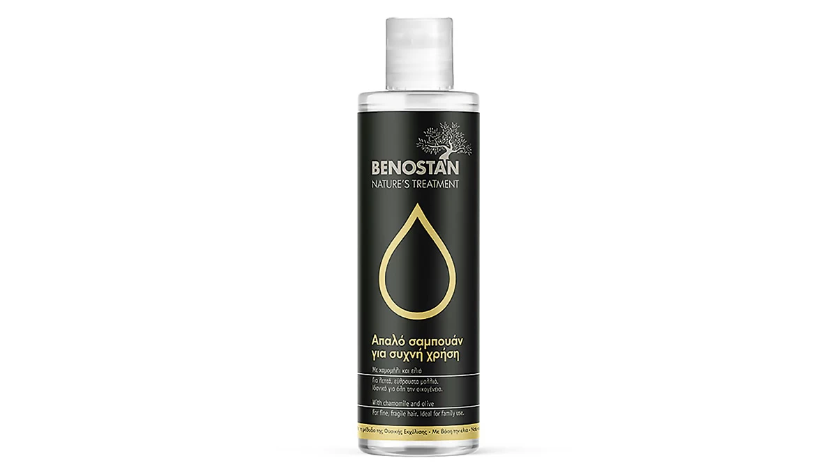 Απαλό σαμπουάν για συχνή χρήση, Nature's Treatment, Benostan, €8,30 (στα Φαρμακεία)