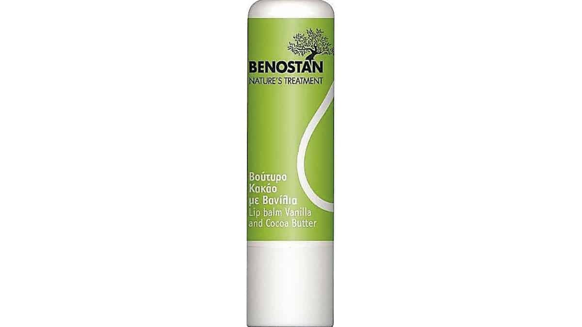Lip balm Vanilla and Cocoa Butter, Nature's Treatment, Benostan, €4,80 (στα Φαρμακεία)