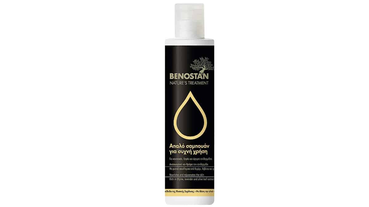 Απαλό σαμπουάν για συχνή χρήση, Nature's Treatment, Benostan, €8,30 (στα Φαρμακεία)