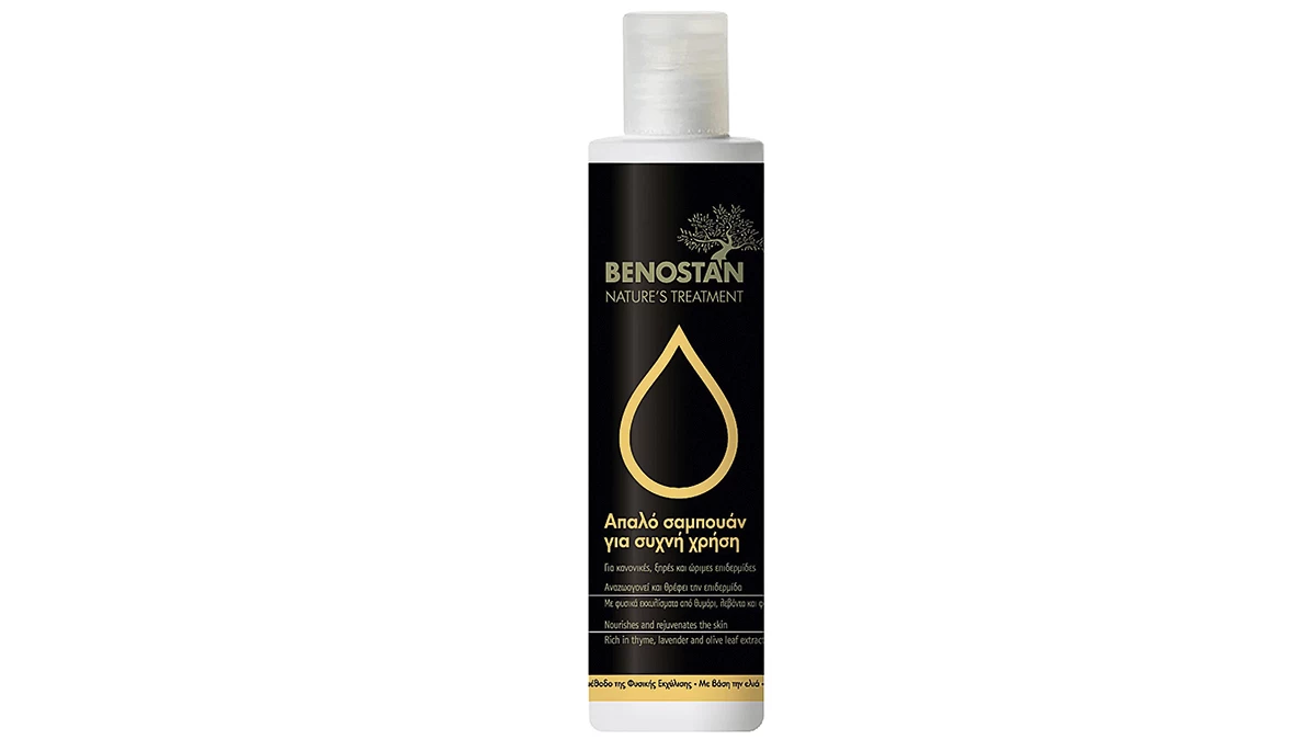 Απαλό σαμπουάν για συχνή χρήση, Nature's Treatment, Benostan, €8,30 (στα Φαρμακεία)