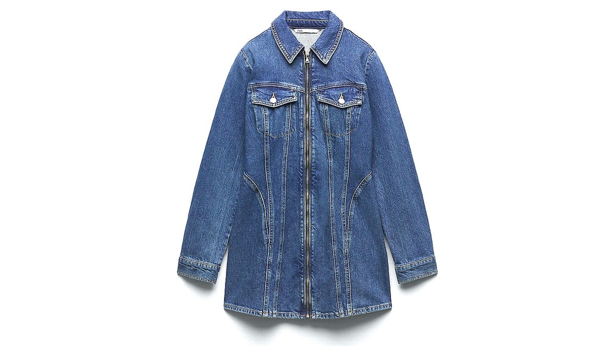 Denim dress, €35,99, Zara