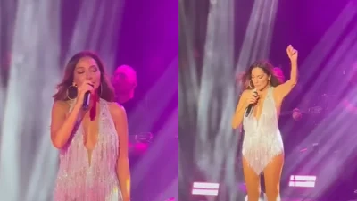 Δέσποινα Βανδή: "Λύγισε" πάνω στη σκηνή σε συναυλία της - Προσπαθούσε με δυσκολία να συγκρατήσει τα δάκρυά της