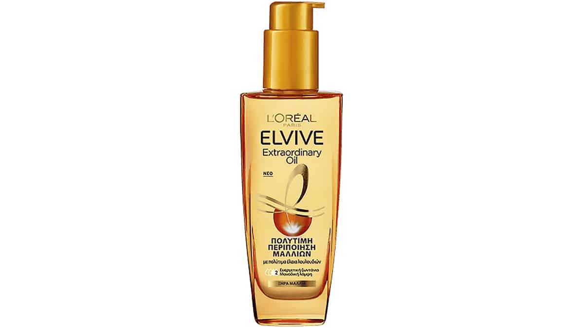 Έλαιο μαλλιών για ζωντάνια & λάμψη, Elvine Extraordinary Oil, πολύτιμη περιποίηση μαλλιών, L' Oreal Paris, 13,42 €