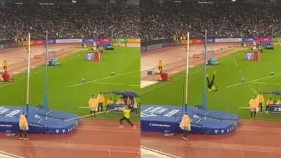 Εμμανουήλ Καραλής: Παραλίγο ατύχημα στο Diamond League στη Ζυρίχη - Εκσφενδονίστηκε προς τα πίσω το κοντάρι του