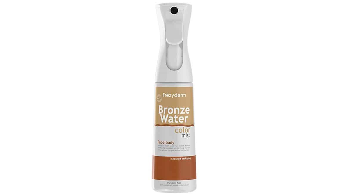 Αυτο-μαυριστικό spray-mist, Bronze Water, Color Mist, Face-body, Frezyderm, €21,49 (στα Φαρμακεία)