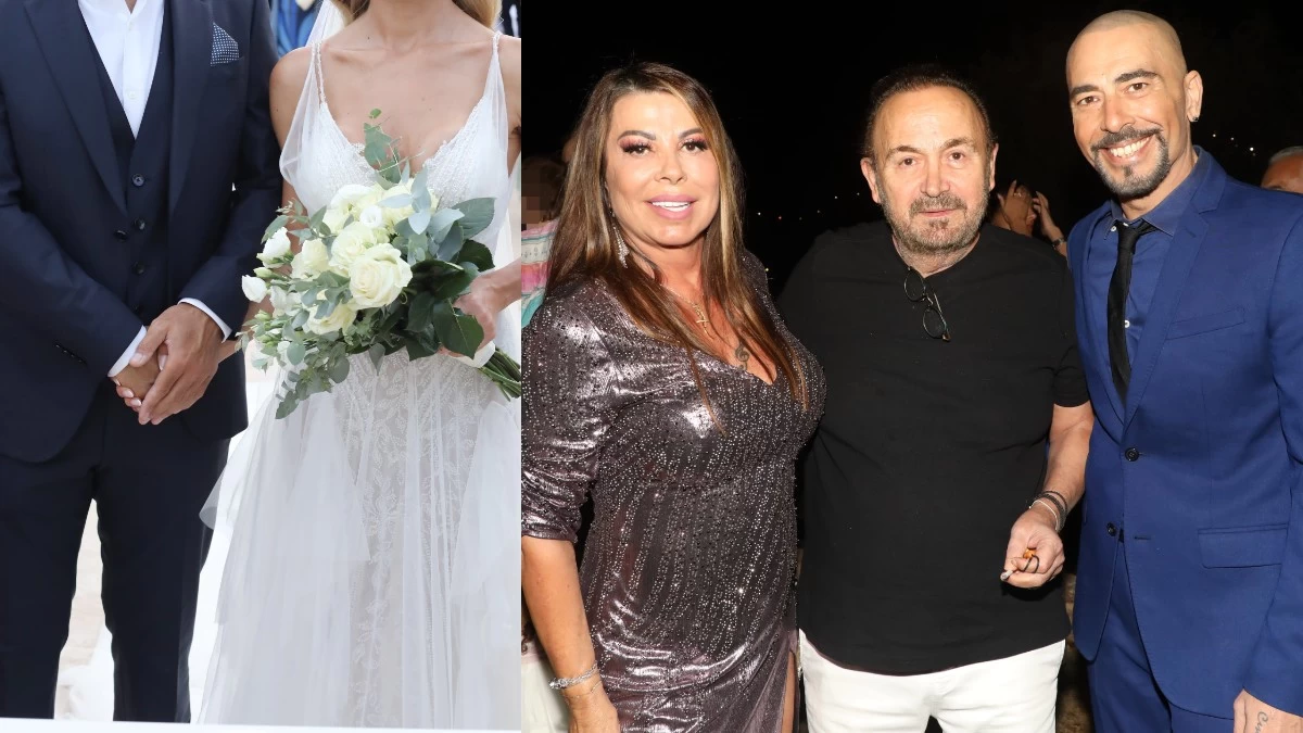 Λαμπερός γάμος στην ελληνική showbiz με καλεσμένους, Πανταζή, Δημητρίου και άλλους - Το λαμπερό νυφικό και τα πυροτεχνήματα