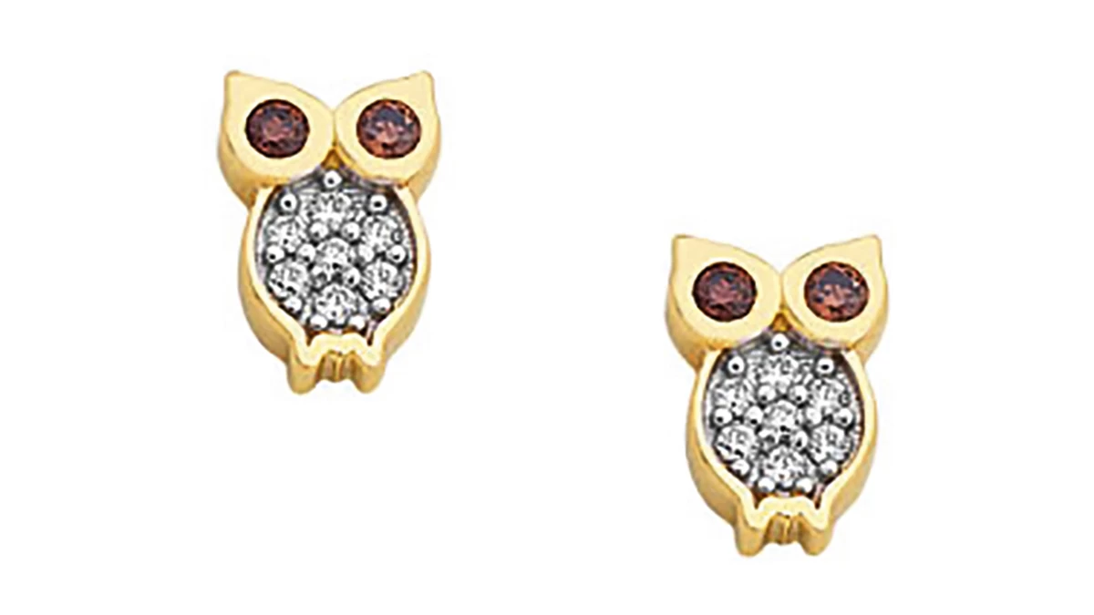 Σκουλαρίκια από χρυσό 14Κ, Al’oro Jewellery, aloro.gr