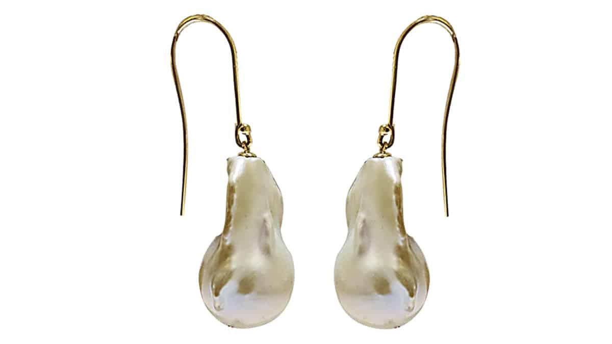 Σκουλαρίκια με μπαρόκ μαργαριτάρια, Pearls Center, pearlscenter.gr