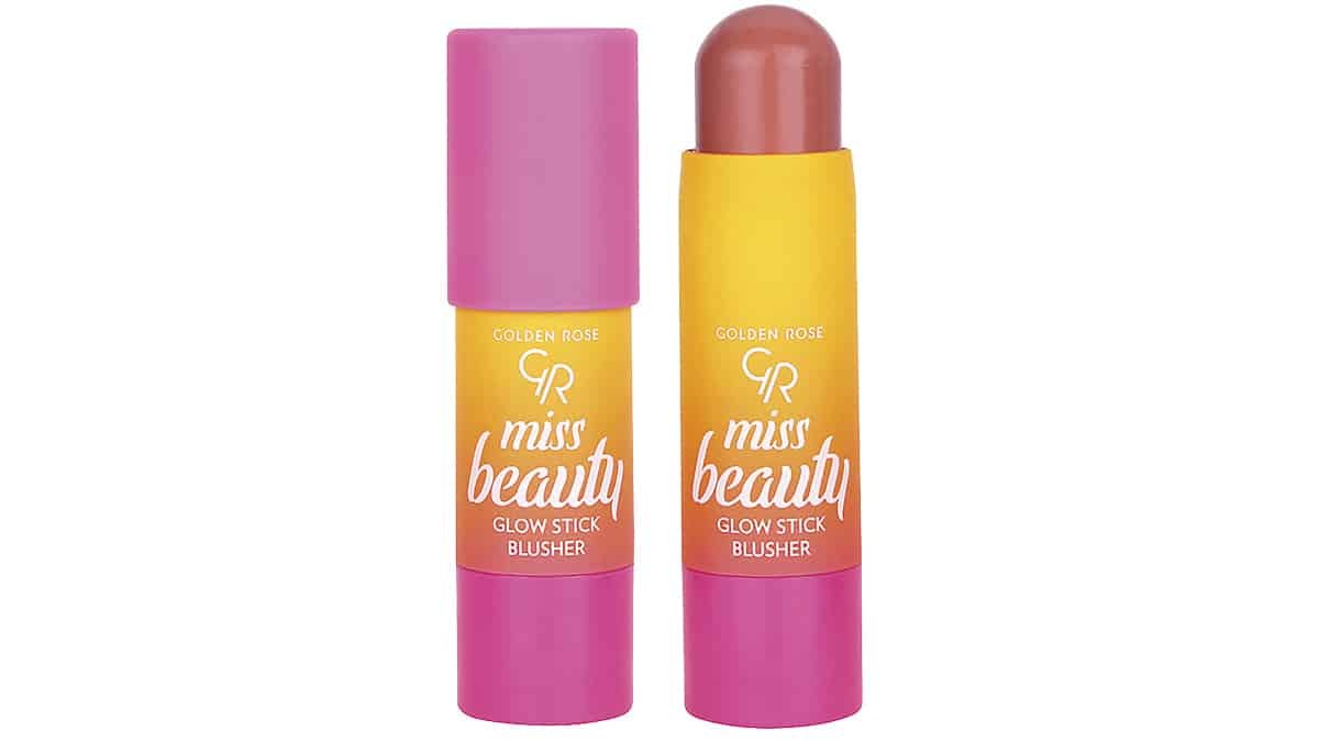 Ρουζ σε μορφή στικ, Miss Beauty, Glow Sticker Blush No 02, Golden Rose, €5,90 (londessa.gr)