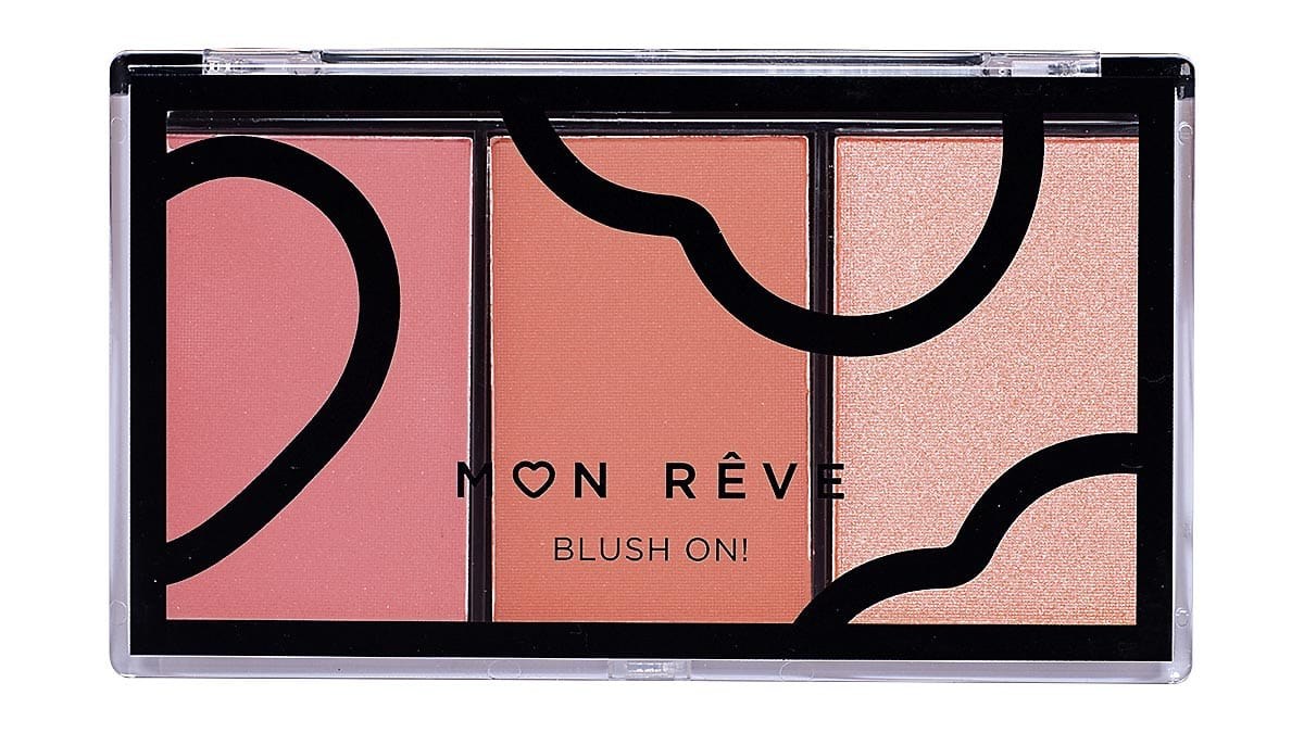 Τριπλή παλέτα ρουζ, Blush On! No 02, Mon Rêve, €7,90