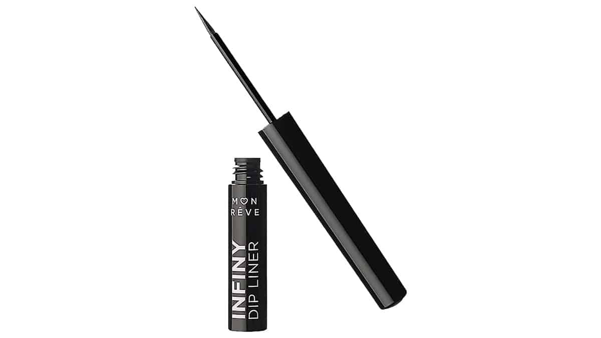 Μαύρο αδιάβροχο υγρό eyeliner, Infiny Dip Liner No 01, Mon Rêve, €6,90