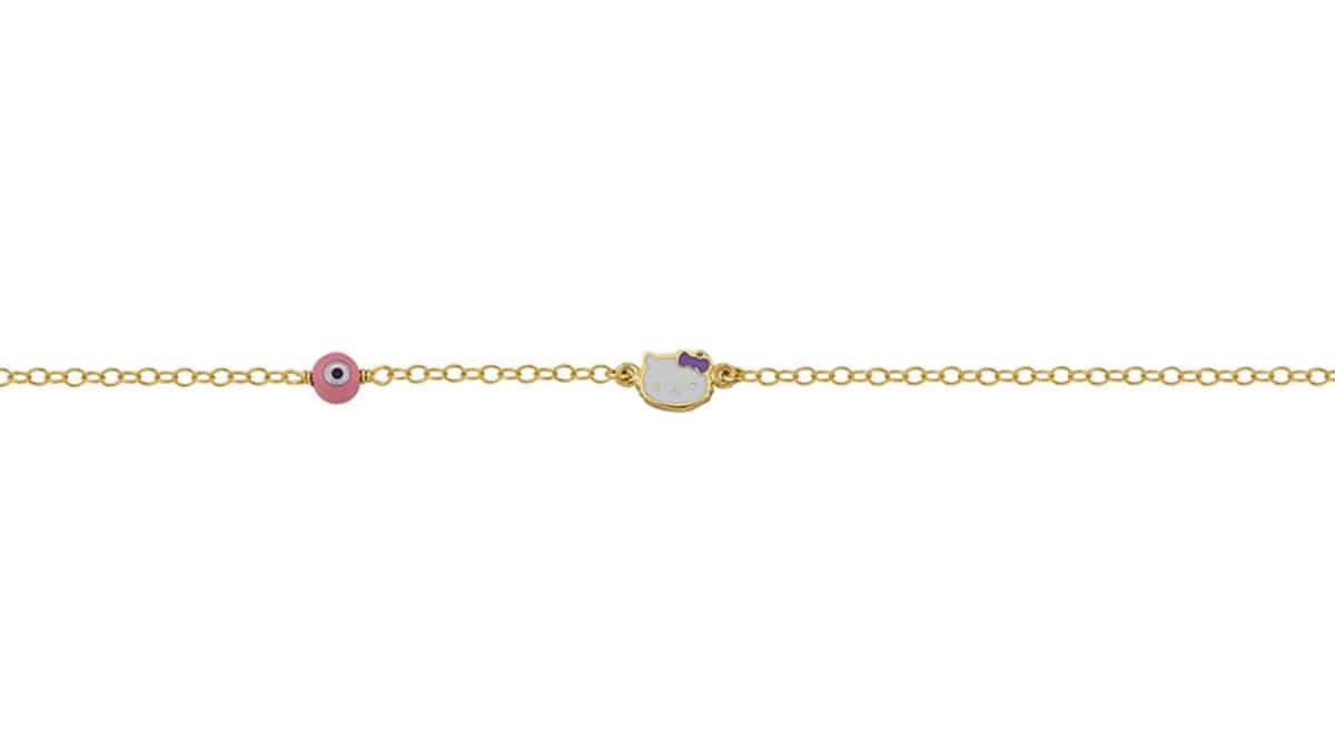 Βραχιόλι από χρυσό Κ14, Al'oro jewellery, aloro.gr