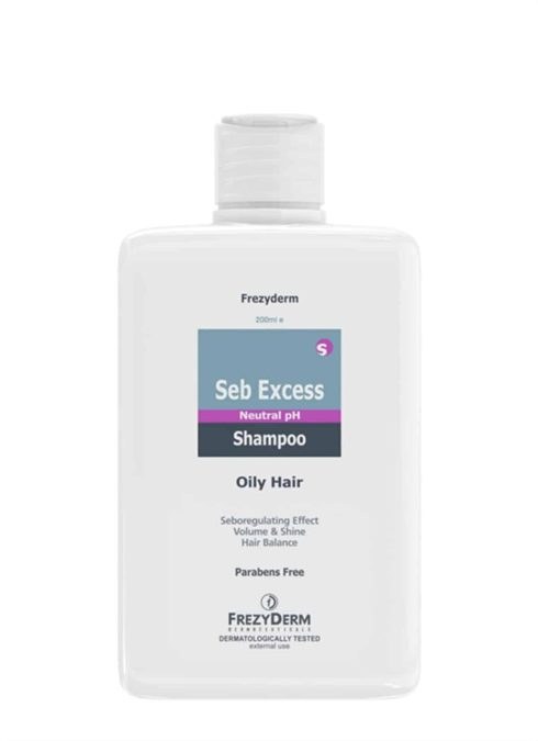 Σαμπουάν για λιπαρά μαλλιά, Seb Excess Shampoo, Oily Hair, Frezyderm, €14,82 (στα Φαρμακεία)